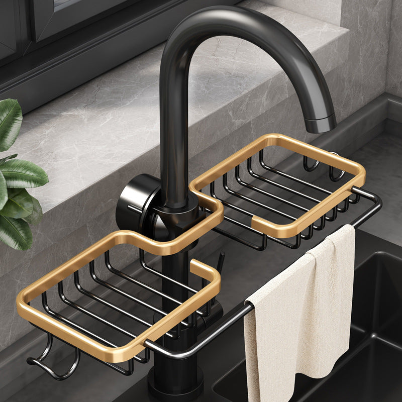 Kitchen Storage Faucet Rack Drain Basket